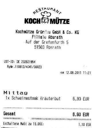 mcvs Hffner Kochmtze Restaurant